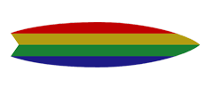 Stick Girl's surfboard