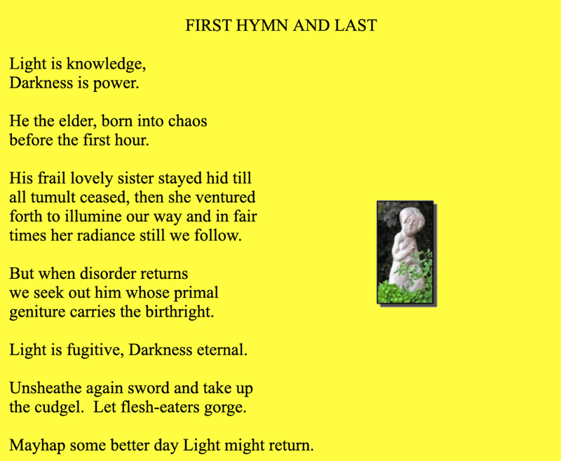 First Hymn
